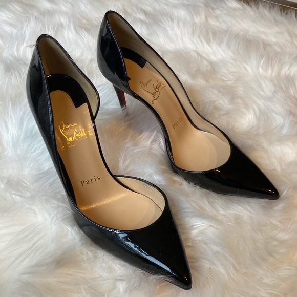Christian Louboutin Shoes - Patent Black Louboutin Heels